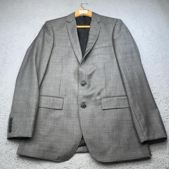 J Crew Sport Coat Men 36R Gray Wool Thompson Two Button Blazer Suit Jacket NWT - Picture 1 of 16